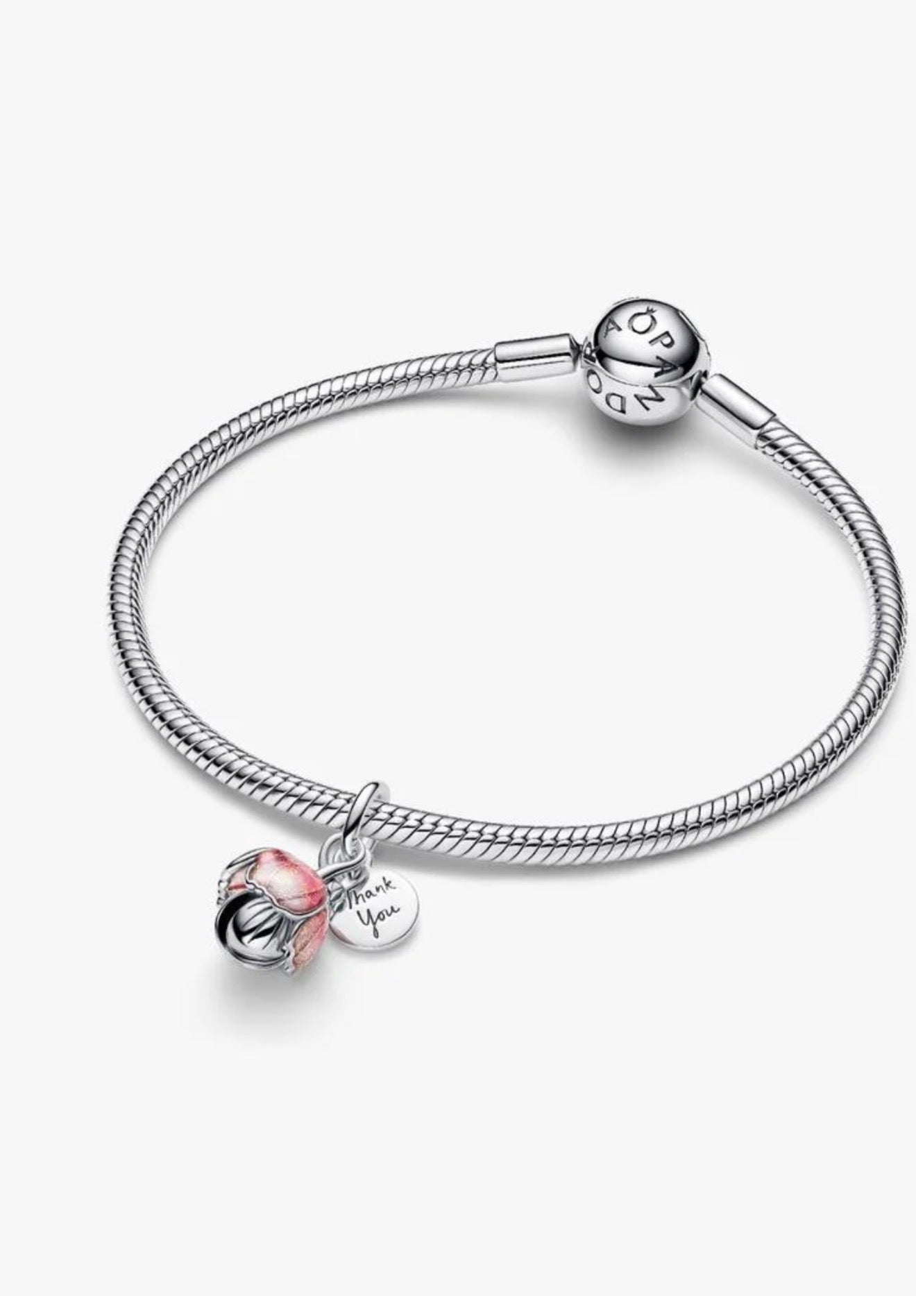 Pandora Two-Tone Blooming Flower Dangle Charm