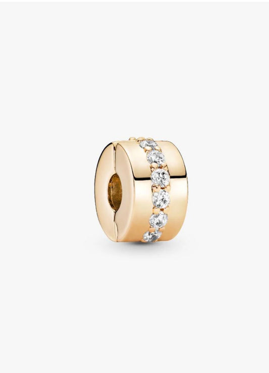 Pandora Clear Sparkling Row Clip Charm