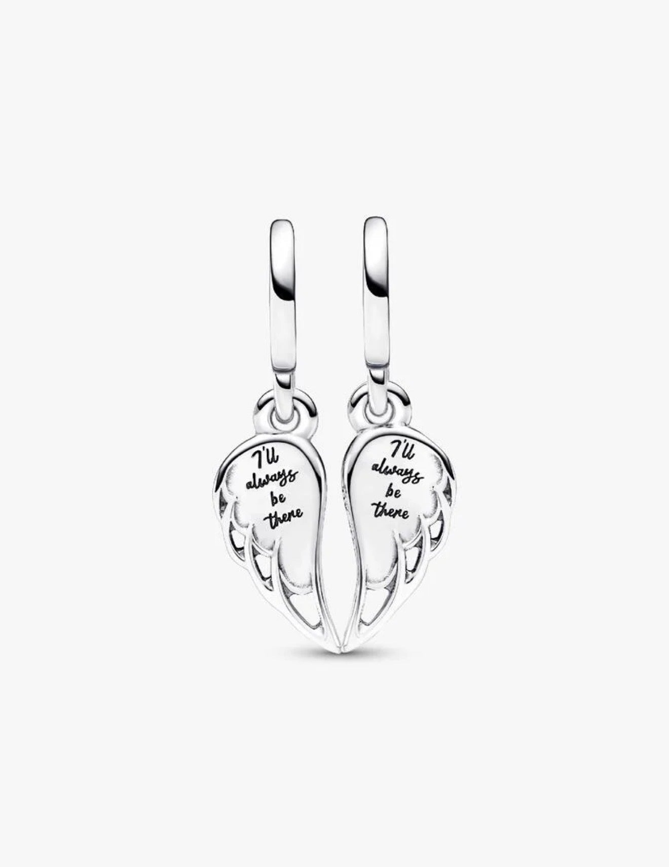 Pandora Sparkling Splitable Angel Wings Dangle Charm