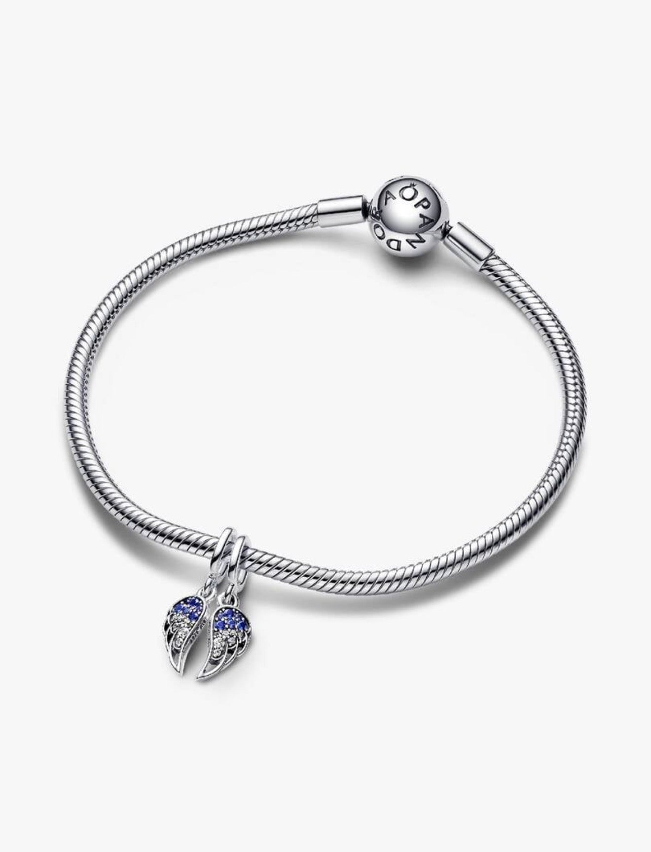 Pandora Sparkling Splitable Angel Wings Dangle Charm