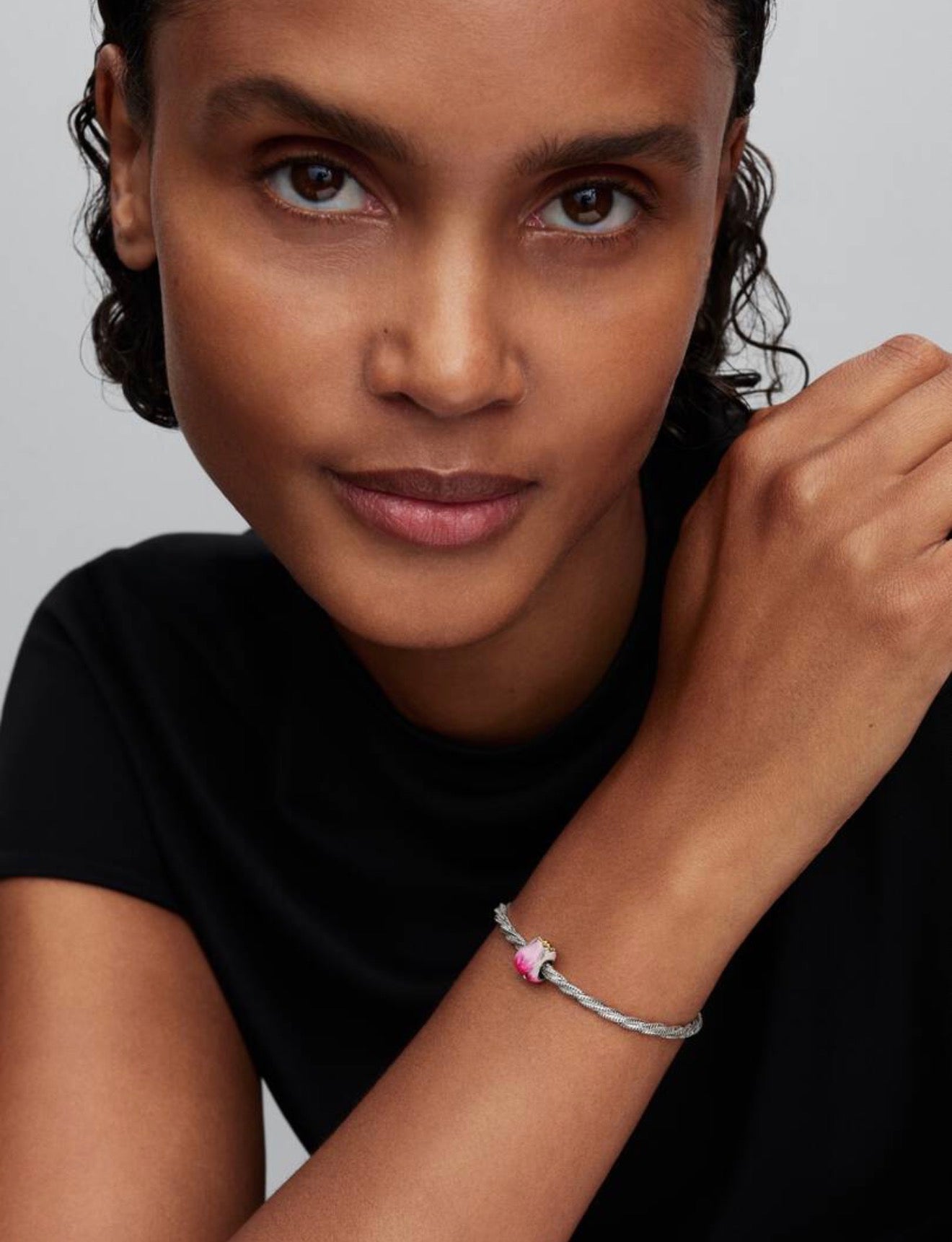 Pandora Pink Tulip Charm