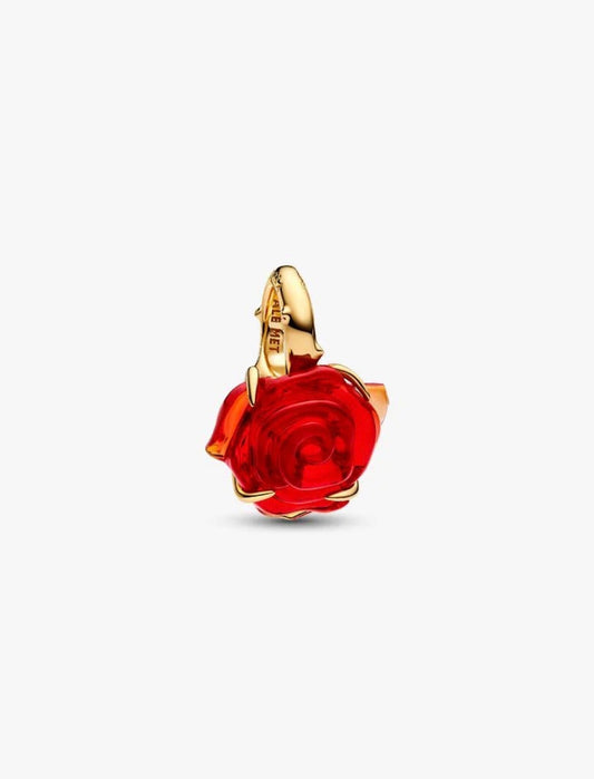 Pandora Disney Beauty and the Beast Enchanted Rose Dangle Charm