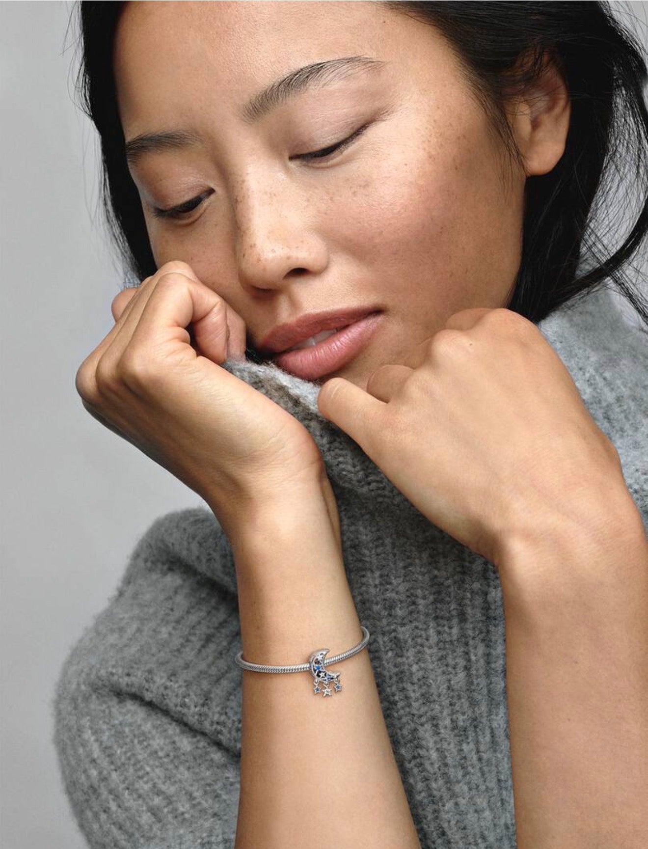 Pandora Star & Crescent Moon Charm