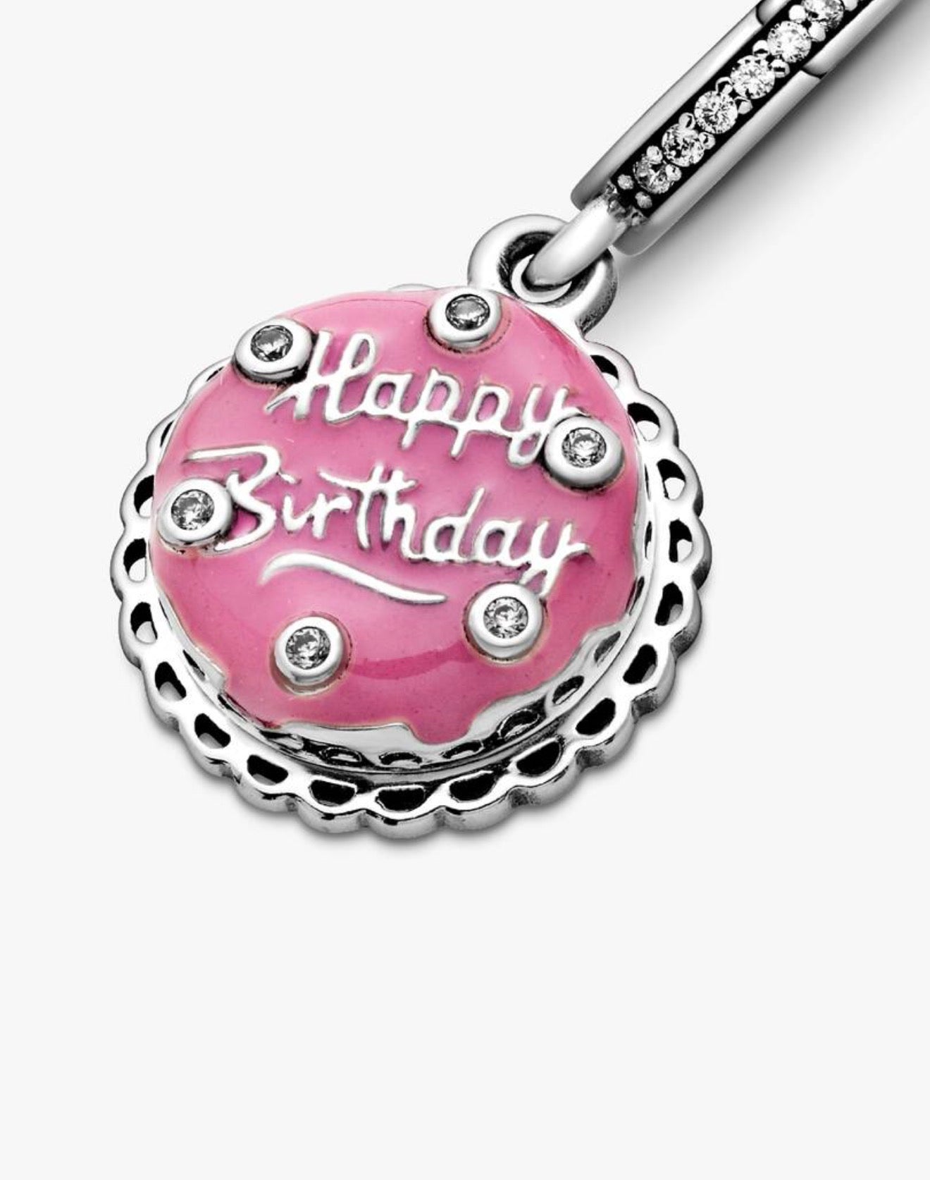 Pandora Pink Birthday Cake Dangle Charm