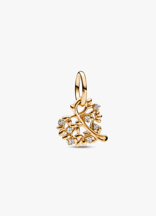 Pandora Sparkling Heart & Family Tree Dangle Charm