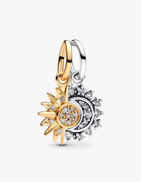 Pandora Splittable Sun & Moon Dangle Charm