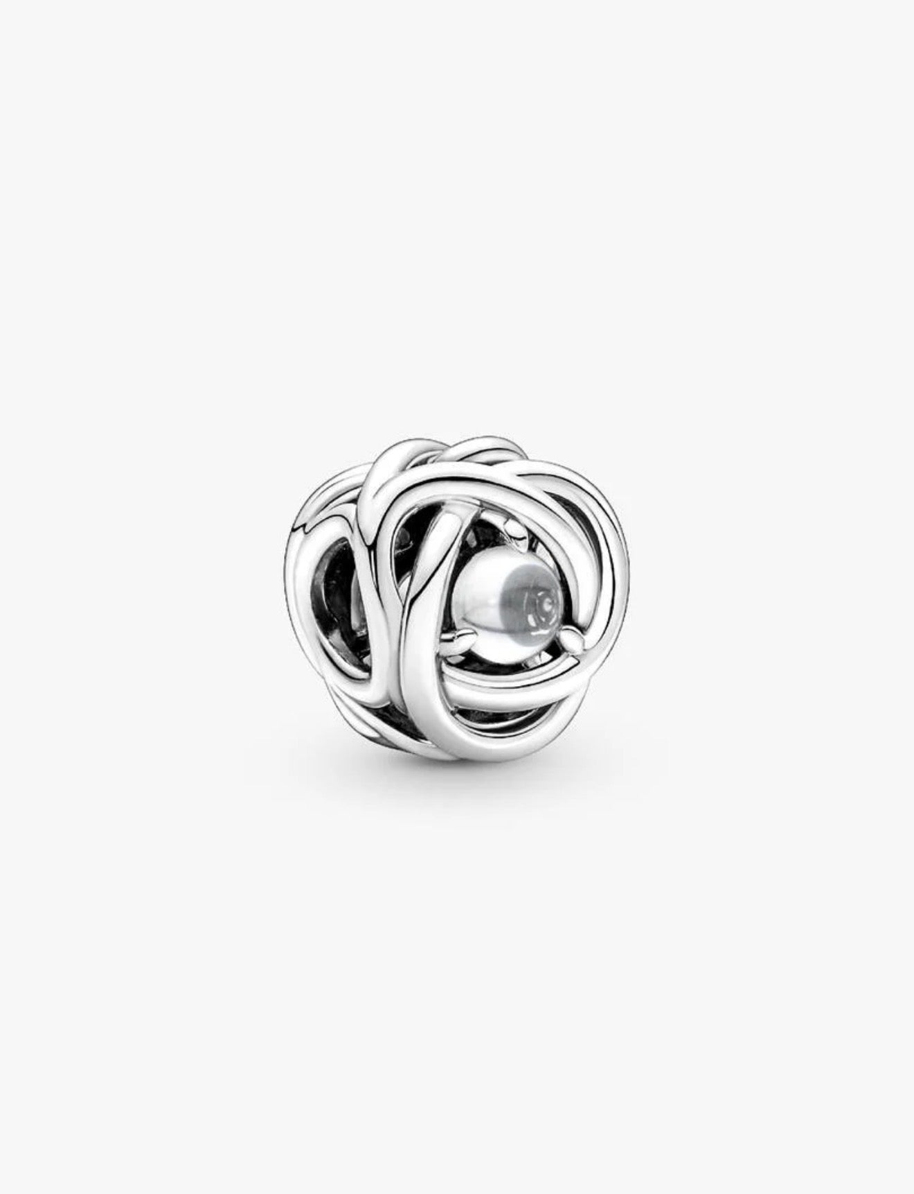 Pandora April Clear Eternity Circle Charm