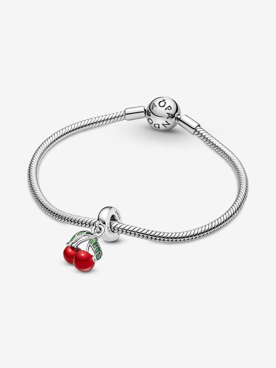 Pandora Asymmetrical Cherry Fruit Dangle Charm
